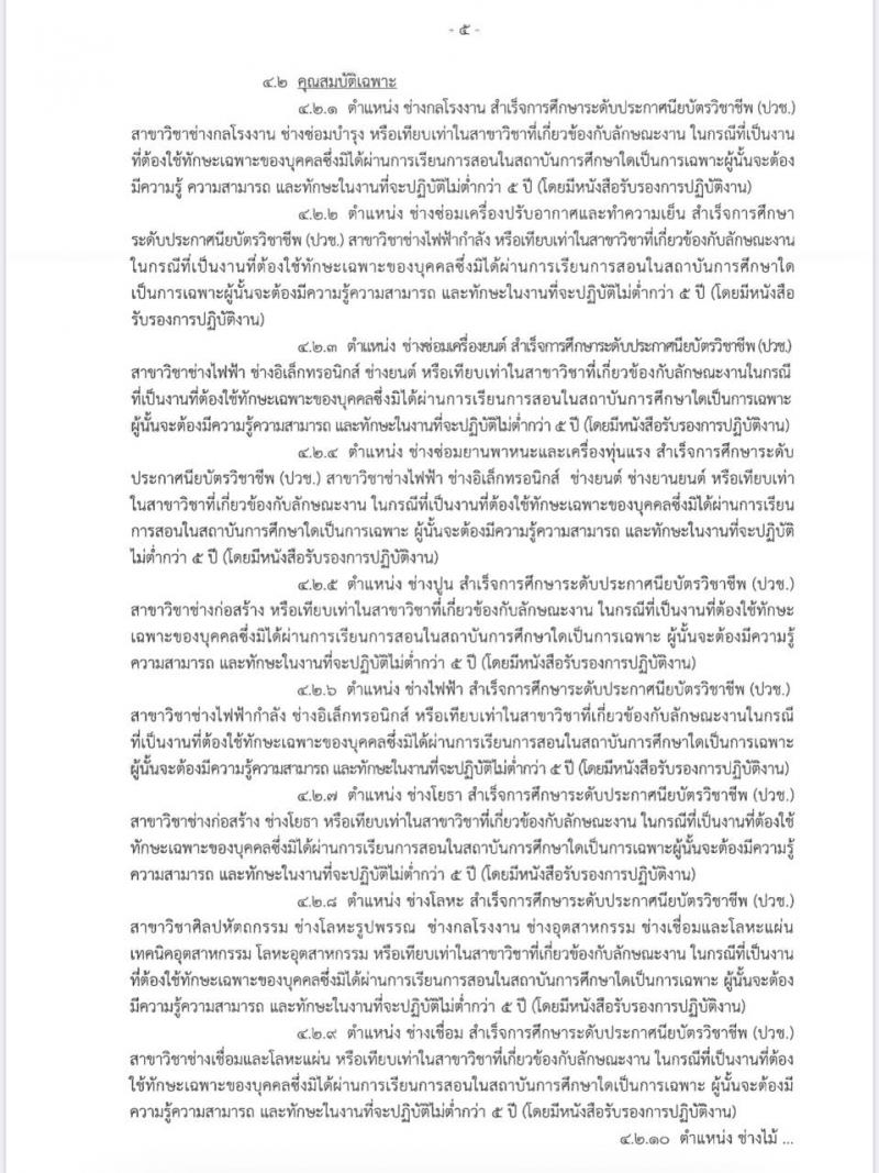 กรมช่างโยธาทหารอากาศ รับสมัครบุคคลเพื่อสรรหาและเลือกสรรเป็นพนักงานราชการ จำนวน 15 ตำแหน่ง 39 อัตรา (วุฒิ ปวช.) รับสมัครสอบตั้งแต่วันที่ 13-22 ม.ค. 2563