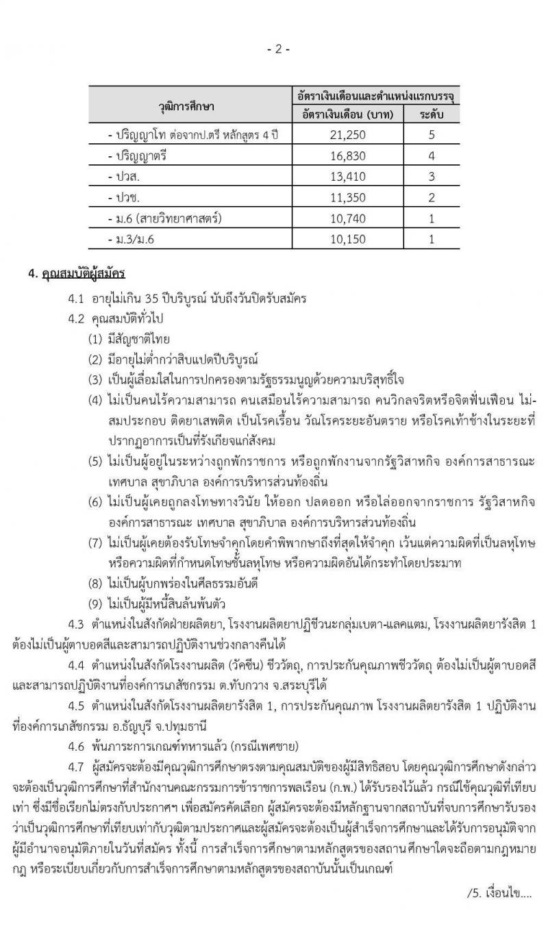 องค์การเภสัชกรรม รับสมัครบุคคลเพื่อบรรจุและแต่งตั้งเป็นพนักงานและลูกจ้าง จำนวน 119 อัตรา (วุฒิ ม.ต้น ม.ปลาย ปวช. ปวส. ป.ตรี) รับสมัครทางอินเทอร์เน็ต ตั้งแต่วันที่ 24 ก.พ. - 9 มี.ค. 2563