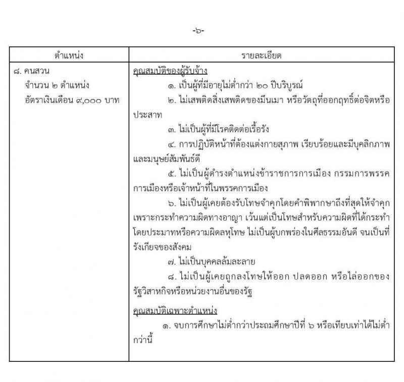 ศูนย์ปฏิบัติการฝนหลวงภาคเหนือตอนล่าง รับสมัครงานพนักงานจ้างเหมาเอกชนบริการ 9 ตำแหน่ง 14 อัตรา (วุฒิ บางตำแหน่งไม่ต้องใช้วุฒิ, ป.6 ปวส. ป.ตรี) รับสมัครสอบตั้งแต่วันที่ 11 – 17 มี.ค. 2563