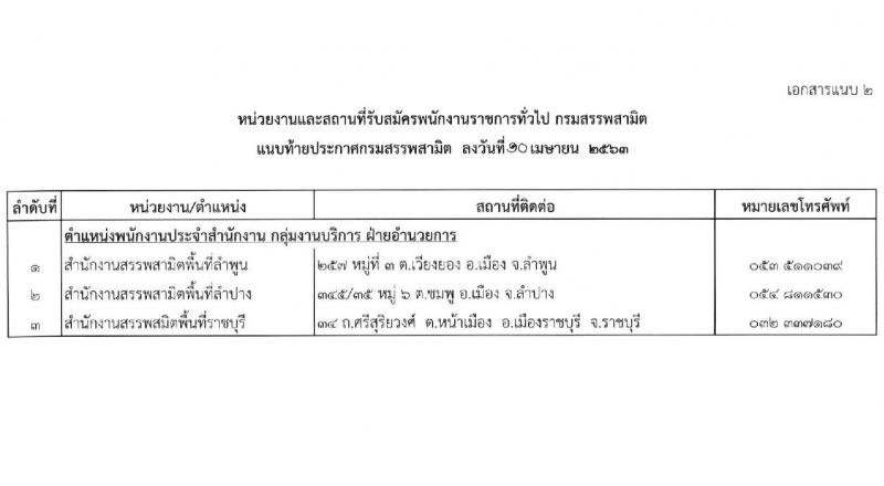 กรมสรรพสามิต รับสมัครบุคคล (คนพิการ) เพื่อเลือกสรรเป็นพนักงานราชการทั่วไป จำนวน 3 อัตรา (วุฒิ ปวช. ปวท. ปวส.) รับสมัครตั้งแต่วันที่ 20-24 เม.ย. 2563
