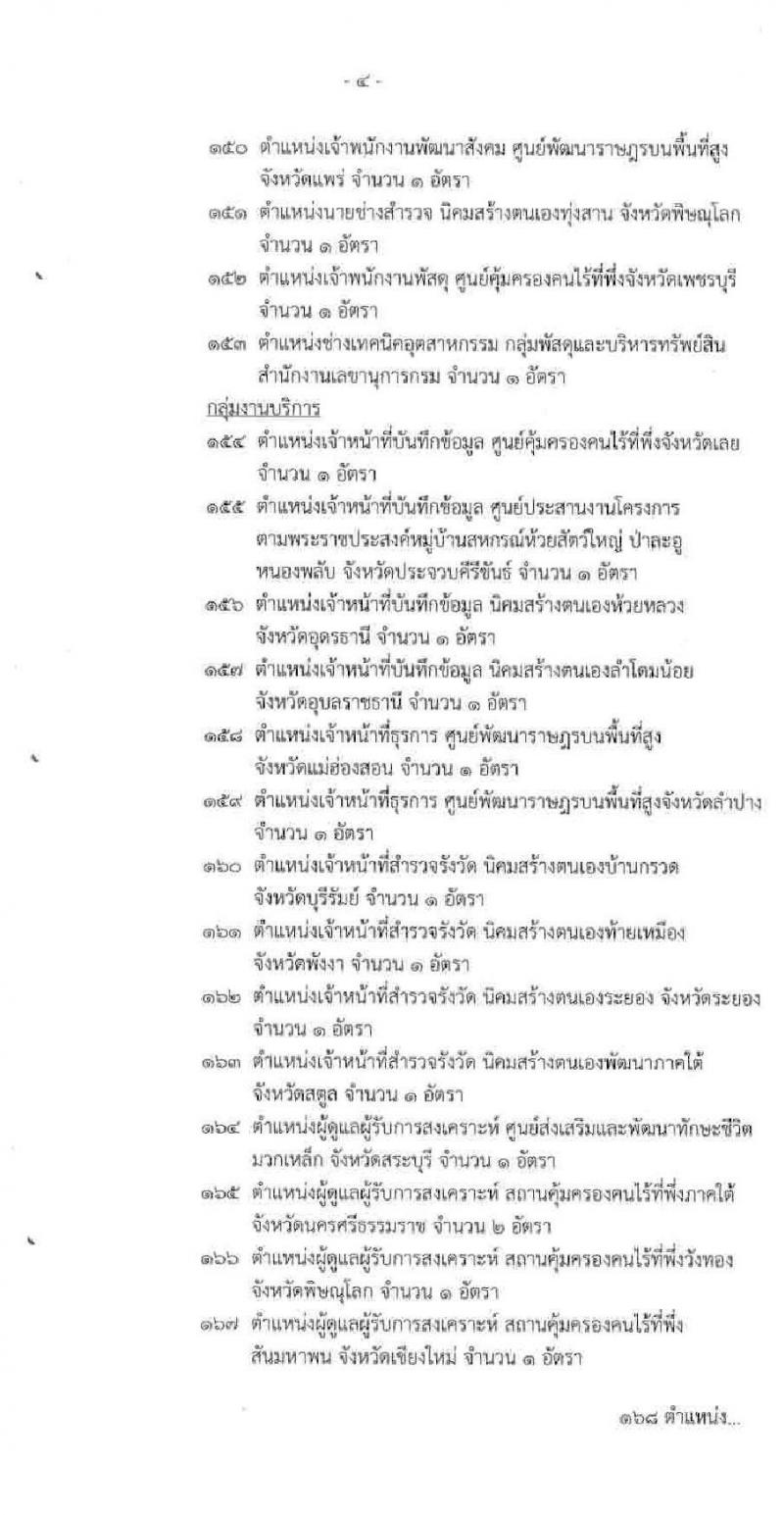 กรมพัฒนาสังคมและสวัสดิการ รับสมัครบุคคลเพื่อเลือกสรรเป็นพนักงานราชการทั่วไป จำนวน 83 อัตรา (วุฒิ ม.ต้น ม.ปลาย ปวช. ปวส. ป.ตรี) รับสมัครสอบทางอินเทอร์เน็ต ตั้งแต่วันที่ 1-8 มิ.ย. 2563
