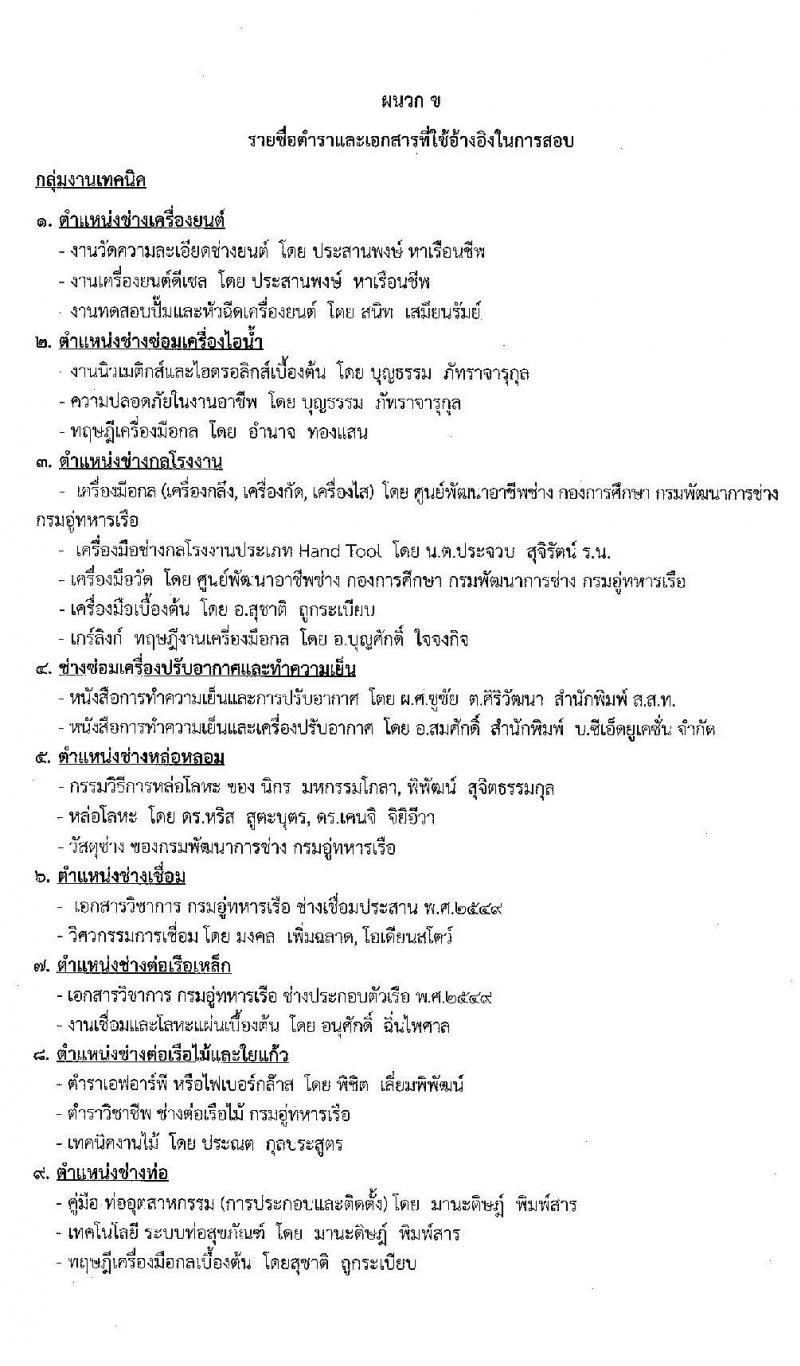 กรมอู่ทหารเรือ รับสมัครบุคคลพลเรือนเพื่อเลือกสรรเป็นพนักงานราชการ จำนวน 77 อัตรา (วุฒิ ไม่ต่ำกว่า ม.ต้น, ปวช.) รับสมัครสอบทางอินเทอร์เน็ต ตั้งแต่วันที่ 18-26 มิ.ย. 2563