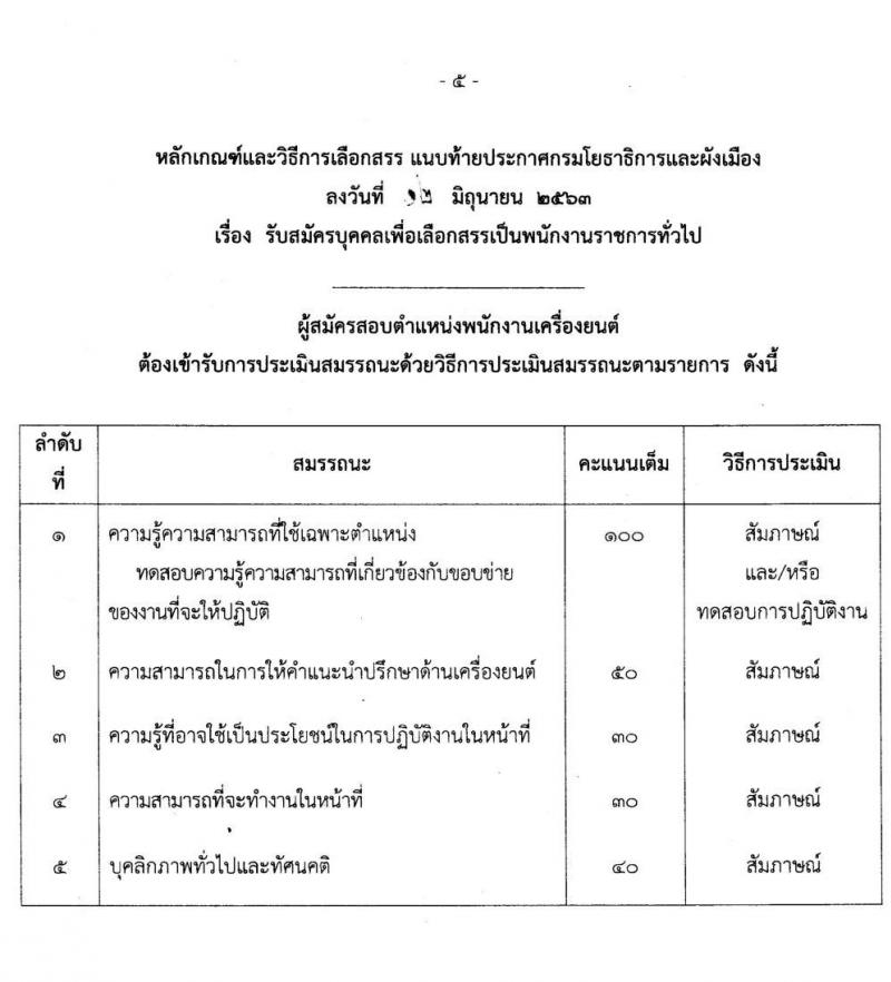 กรมโยธาธิการและผังเมือง รับสมัครบุคคลเพื่อเลือกสรรเป็นพนักงานราชการทั่วไป จำนวน 6 ตำแหน่ง 13 อัตรา (วุฒิ ปวช. ป.ตรี ป.โท) รับสมัครสอบตั้งแต่วันที่ 29 มิ.ย. – 3 ก.ค. 2563