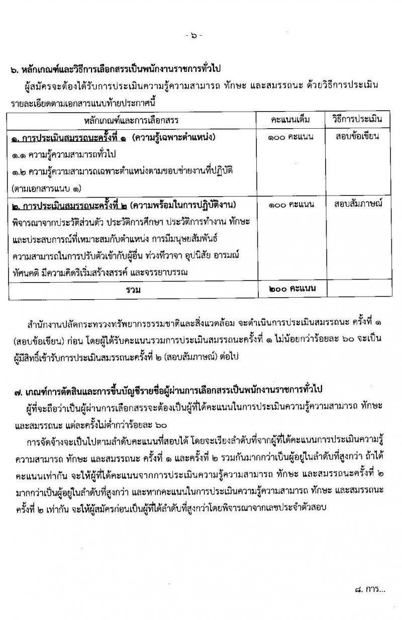 สำนักปลัดกระทรวงทรัพยากรธรรมชาติและสิ่งแวดล้อม รับสมัครบุคคลเพื่อเลือกสรรเป็นพนักงานราชการทั่วไป จำนวน 13 ตำแหน่ง 34 อัตรา (วุฒิ ปวส. ป.ตรี) รับสมัครสอบทางอินเทอร์เน็ต ตั้งแต่วันที่ 29 มิ.ย. – 3 ก.ค. 2563