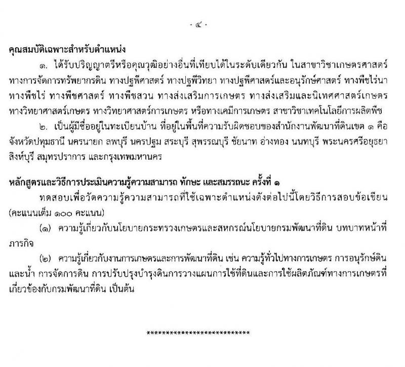 สำนักงานพัฒนาที่ดินเขต 1 รับสมัครบุคคลเพื่อเลือกสรรเป็นพนักงานราชการทั่วไป จำนวน 4 ตำแหน่ง 5 อัตรา (วุฒิ ป.ตรี) รับสมัครสอบตั้งแต่วันที่ 29 มิ.ย. – 3 ก.ค. 2563