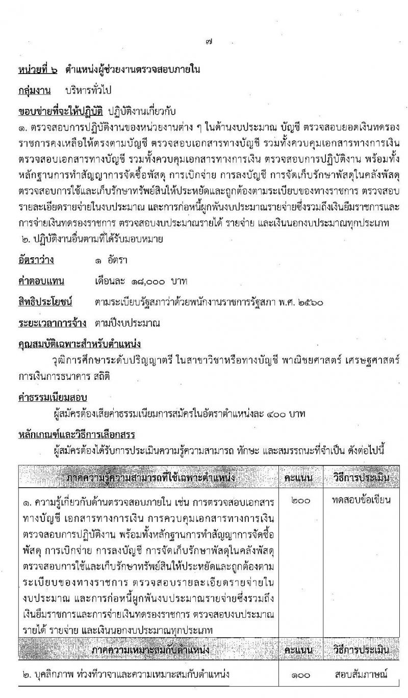 สำนักงานเลขาธิการวุฒิสภา รับสมัครบุคคลเพื่อเลือกสรรเป็นพนักงานราชการรัฐสภาทั่วไป จำนวน 18 อัตรา (วุฒิ ม.ต้น ม.ปลาย ปวส. ป.ตรี) รับสมัครสอบทางอินเทอร์เน็ต ตั้งแต่วันที่ 2-16 ก.ค. 2563