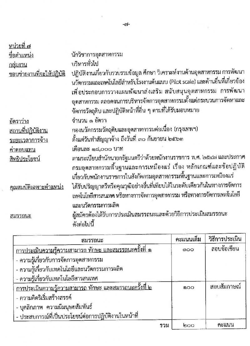 กรมอุตสาหกรรมพื้นฐานและการเหมือนแร่ รับสมัครบุคคลเพื่อเลือกสรรเป็นพนักงานราชการทั่วไป จำนวน 7 ตำแหน่ง 10 อัตรา (วุฒิ ปวส. ป.ตรี) รับสมัครสอบทางอินเทอร์เน็ต ตั้งแต่วันที่ 21-29 ก.ค. 2563