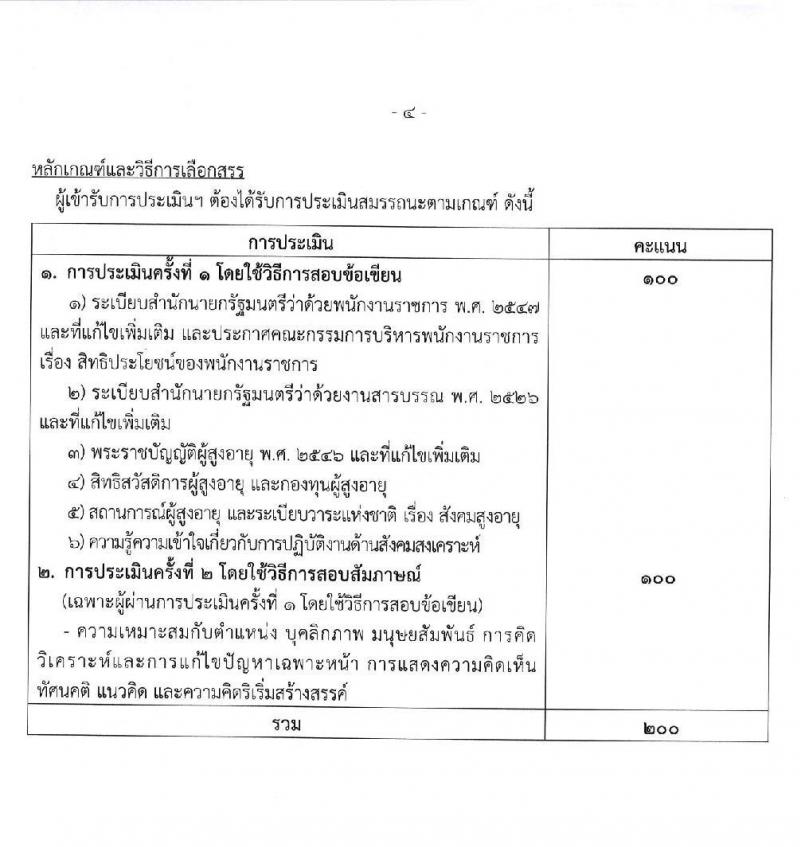 กรมกิจการผู้สูงอายุ รับสมัครบุคคลเพื่อเลือกสรรเป็นพนักงานกองทุน จำนวน 3 ตำแหน่ง 4 อัตรา (วุฒิ ป.ตรี) รับสมัครสอบตั้งแต่วันที่ 21-27 ส.ค. 2563