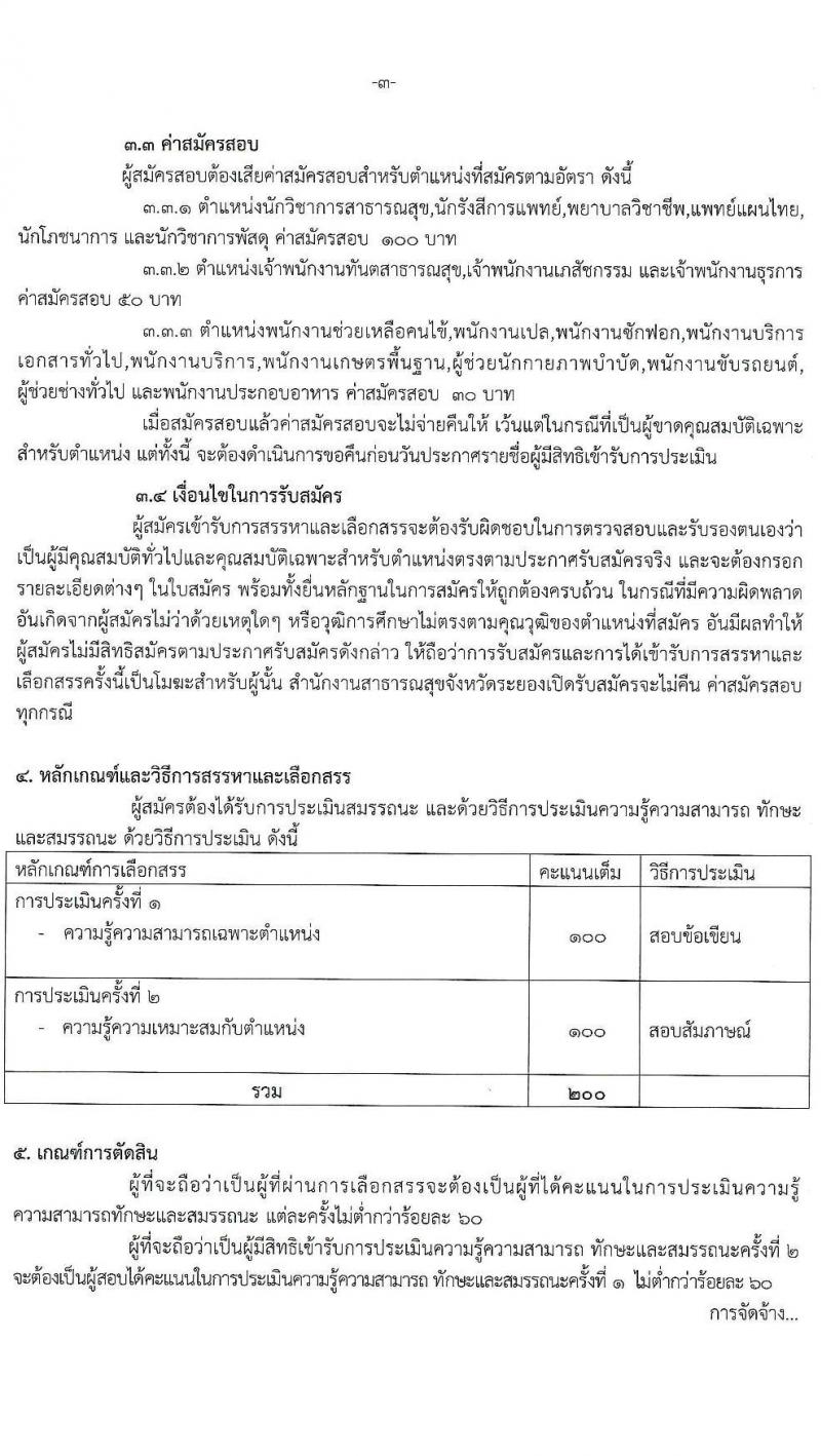 สาธารณสุขจังหวัดระยอง รับสมัครบุคคลเพื่อสรรหาและเลือกสรรเป็นพนักงานกระทรวงสาธารณสุขทั่วไป จำนวน 47 อัตรา (วุฒิ ม.ต้น ม.ปลาย ปวช. ปวส. ป.ตรี) รับสมัครสอบตั้งแต่วันที่ 31 ส.ค. – 8 ก.ย. 2563