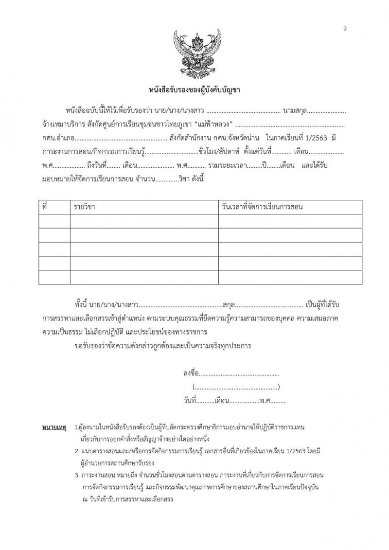 สำนักงานส่งเสริมการศึกษานอกระบบและการศึกษาตามอัธยาศัยจังหวัดน่าน (กศน.) รับสมัครบุคคลเพื่อบรรจุและแต่งตั้งเป็นนพักงานราชการทั่วไป จำนวน 17 อัตรา (วุฒิ ป.ตรี ทางการศึกษา) รับสมัครสอบตั้งแต่วันที่ 14-17 ก.ย. 2563