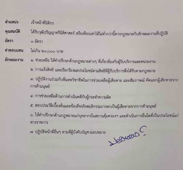 สถานคุ้มครองสวัสดิกาพผู้เสียหายจากการค้ามนุษย์ จังหวัดสงขลา รับสมัครบุคคลเพื่อคัดเลือกเป็นพนักงานจ้างเหมาบริการ จำนนว 12 อัตรา (วุฒิ ม.ปลาย ปวช. ปวส. ป.ตรี) รับสมัครสอบตั้งแต่วันที่ 2-6 ต.ค. 2563