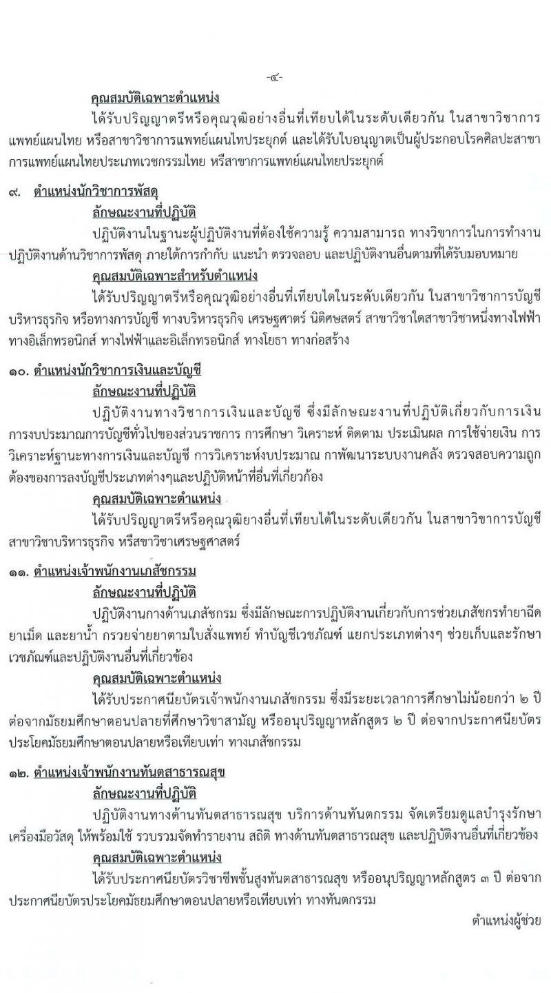 สำนักงานสาธารณสุขจังหวัดปทุมธานี รับสมัครบุคคลเพื่อเลือกสรรเป็นพนักงานกระทรวงสาธารณสุขทั่วไป จำนวน 19 ตำแหน่ง 83 อัตรา (วุฒิ ม.ต้น ม.ปลาย ปวส. ป.ตรี) รับสมัครสอบตั้งแต่วันที่ 26 – 30 ต.ค. 2563