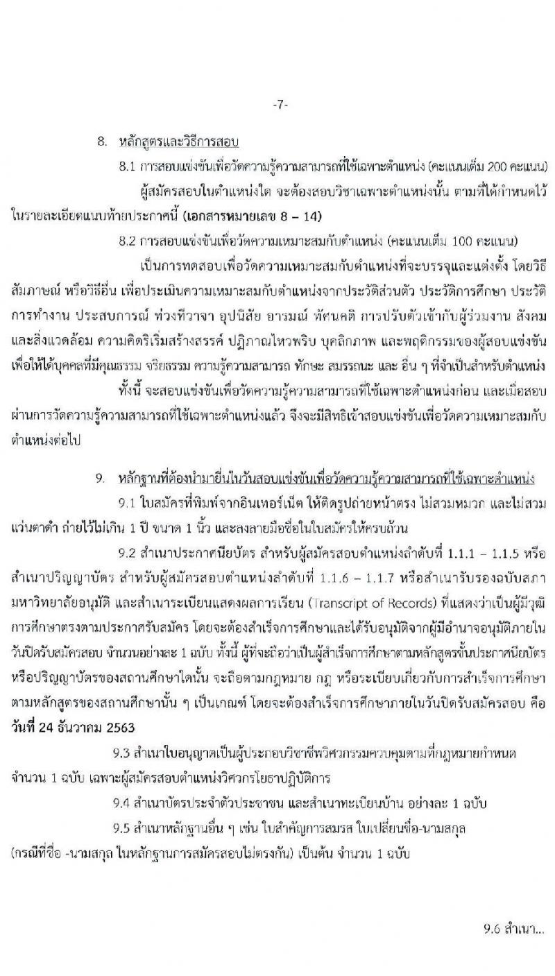 กรมศิลปากร รับสมัครสอบแข่งขันเพื่อบรรจุและแต่งตั้งบุคคลเข้ารับราชการ จำนวน 7 ตำแหน่ง ครั้งแรก 15 อัตรา (วุฒิ ปวส. ป.ตรี) รับสมัครสอบทางอินเทอร์เน็ต ตั้งแต่วันที่ 1-24 ธ.ค. 2563