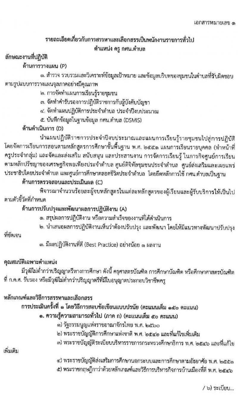 สำนักงานส่งเสริมการศึกษานอกระบบและการศึกษาตอนอัธยาศัยจังหวัดหนองบัวลำภู รับสมัครบุคคลเพื่อสรรและเลือกสรรเป็นพนักงานราชการทั่วไป จำนวน 7 อัตรา (วุฒิ ป.ตรี) รับสมัครสอบตั้งแต่วันที่ 30 พ.ย. – 4 ธ.ค. 2563