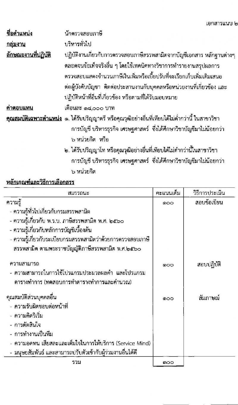 กรมสรรพสามิต รับสมัครบุคคลเพื่อเลือกสรรเป็นพนักงานราชการทั่วไป จำนวน 7 อัตรา (วุฒิ ปวช.  ปวส. ป.ตรี ป.โท) รับสมัครสอบตั้งแต่วันที่ 14-18 ธ.ค. 2563