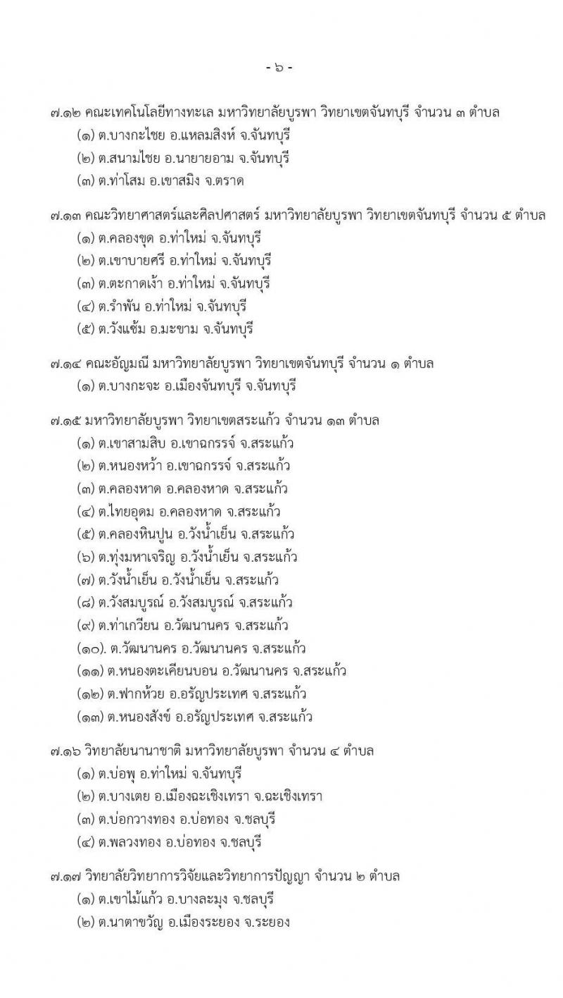 มหาวิทายาลัยบูรพา รับสมัครบุคคลเพื่อจ้างเหมาบริการตามโครงการยกระดับเศรษฐกิจและสังคมรายตำบล (1 ตำบล 1 มหาวิทยาลัย) จำนวน 2,080 อัตรา (ประชาชนทั่วไป, นักศึกษา, บัณฑิตจบใหม่)  รับสมัครทางอินเทอร์เน็ต ตั้งแต่วันที่ 1-20 ธ.ค. 2563