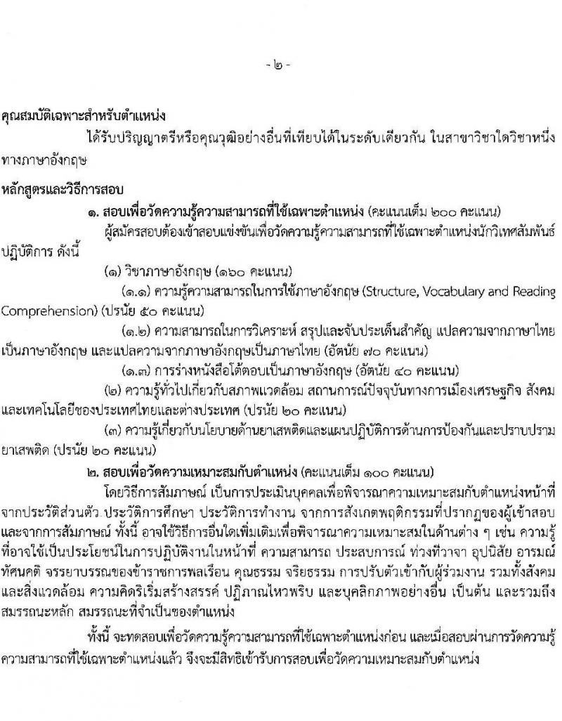 สำนักงานคณะกรรมการป้องกันและปราบปรามยาเสพติด รับสมัครสอบแข่งขันเพื่อบรรจุและแต่งตั้งบุคคลเข้ารับราชการ จำนวน 3 ตำแหน่ง 22 อัตรา (วุฒิ ป.ตรี) รับสมัครสอบทางอินเทอร์เน็ต ตั้งแต่วันที่ 24 ธ.ค. 63 – 17 ม.ค. 64