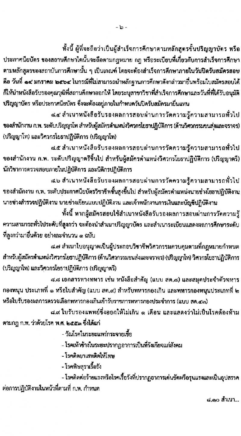 สำนักงานปรมาณูเพื่อสันติ รับนสมัครสอบแข่งขันเพื่อบรรจุและแต่งตั้งบุคคลเข้ารับราชการ จำนวน 11 ตำแหน่ง ครั้งแรก 13 อัตรา (วุฒิ ปวท. ปวส. ป.ตรี) รับสมัครสอบทางอินเทอร์เน็ต ตั้งแต่วันที่ 23 ธ.ค. 63 – 20 ม.ค. 64