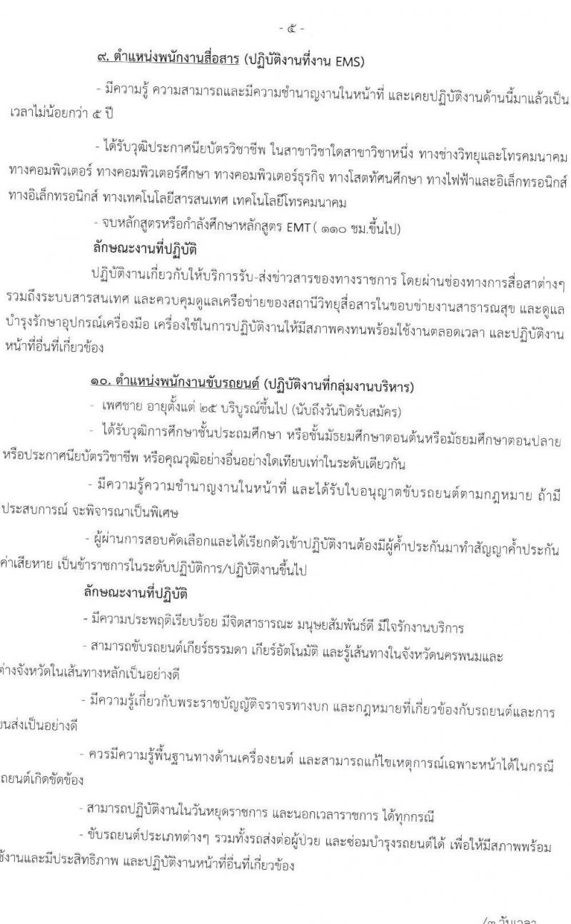 โรงพยาบาลนครพนม รับสมัครบุคคลเข้ารับการคัดเลือกเป็นลูกจ้างชั่วคราว จำนวน 10 ตำแหน่ง 19 อัตรา (วุฒิ วิชาชีพ และ ป.ตรี ทางการแพทย์พยาบาล) รับสมัครสอบตั้งแต่วันที่ 29 ธ.ค. 63 – 8 ม.ค. 64