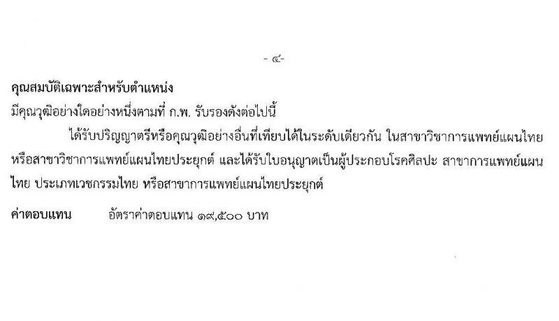 กรมการแพทย์แผนไทยและการแพทย์ทางเลือก รับสมัครบุคคลเพื่อเลือกสรรเป็นพนักงานราชการทั่วไป จำนวน 5 ตำแหน่ง 10 อัตรา (วุฒิ ปวส. ป.ตรี) รับสมัครสอบทางอินเทอร์เน็ต ตั้งแต่วันที่ 27 ม.ค. – 3 ก.พ. 2564