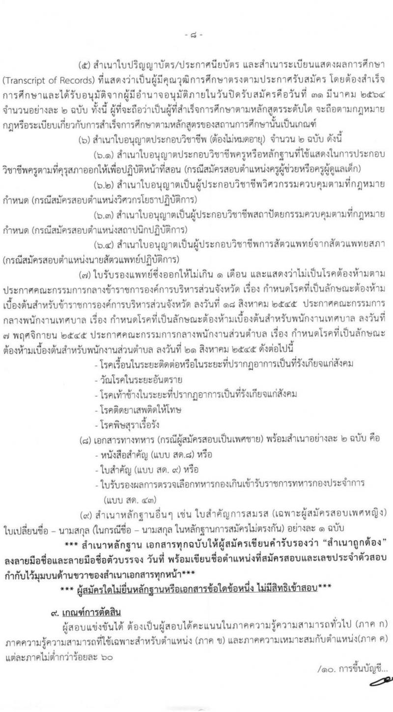 กรมส่งเสริมการปกครองส่วนท้องถิ่น รับสมัครสอบแข่งขันเพื่อบรรจุบุคคลเป็นข้าราชการหรือพนักงานส่วนท้องถิ่น พ.ศ. 2564 จำนวน 10 เขตทั่วไประเทศ บรรจุ 4,000 กว่าอัตรา (วุฒิ ปวช. ปวส. ป.ตรี) รับสมัครสอบทางอินเทอร์เน็ต ตั้งแต่วันที่ 9-31 มี.ค. 2564