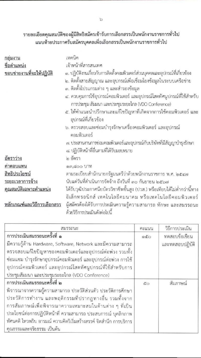 สำนักงานคณะกรรมการกฤษฎีกา รับสมัครบุคคลเพื่อเลือกสรรเป็นพนักงานราชการทั่วไป จำนวน 2 ตำแหน่ง 4 อัตรา (วุฒิ ปวช. ปวส.) รับสมัครสอบตั้งแต่วันที่ 16 ก.พ. – 9 มี.ค. 2564