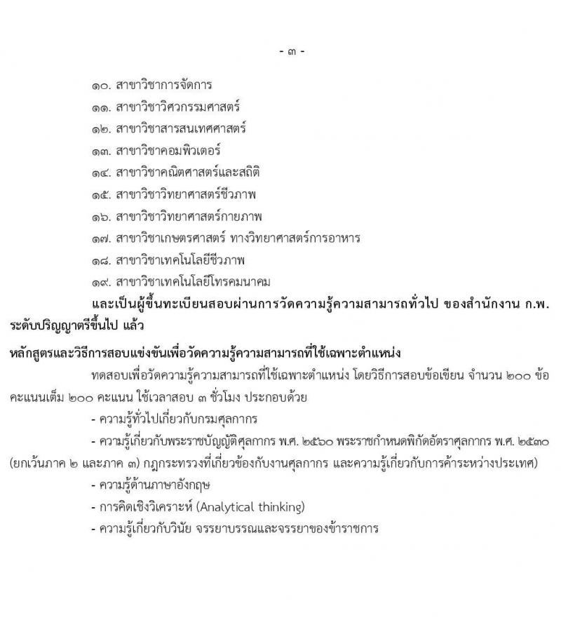 กรมศุลกากร รับสมัครสอบแข่งขันเพื่อบรรจุและแต่งตั้งบุคคลเข้ารับราชการ ตำแหน่ง นักวิชาการศุลกากรปฏิบัติการ จำนวนครั้งแรก 30 อัตรา (วุฒิ ป.ตรี) รับสมัครสอบทางอินเทอร์เน็ต ตั้งแต่วันที่ 17 มิ.ย. – 7 ก.ค. 2564