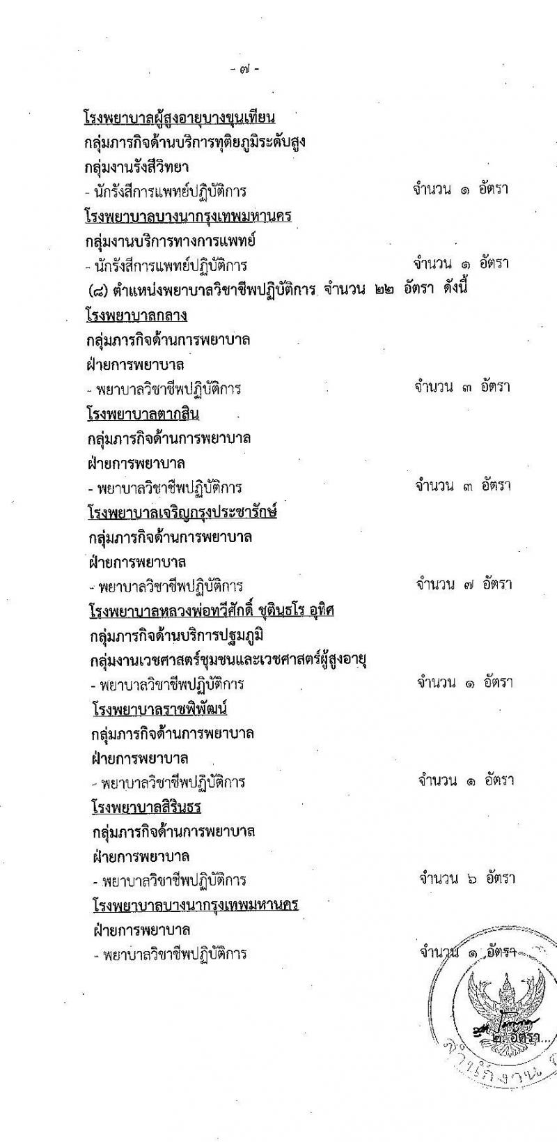 สำนักการแพทย์กรุงเทพมหานคร รับสมัครคัดเลือกเพื่อบรรจุและแต่งตั้งบุคคลข้ารับราชการ ครั้งที่ 2/2564 จำนวน 8 ตำแหน่ง 77 อัตรา (วุฒิ ปวส. ป.ตรี ทางการแพทย์ พยาบาล) รับสมัครสอบตั้งแต่วันที่ 28 มิ.ย. – 6 ก.ค. 2564