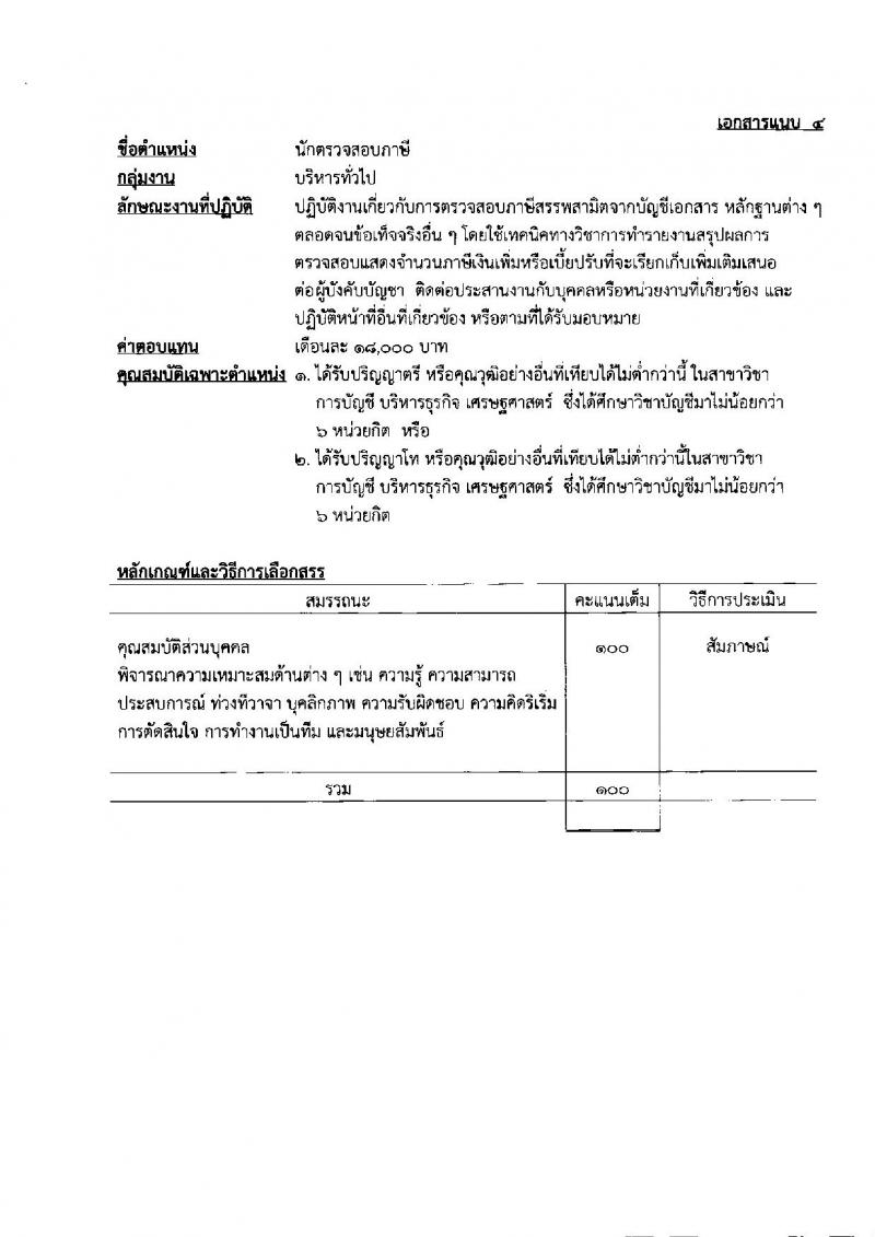 กรมสรรพสามิต รับสมัครบุคคลเพื่อเลือกสรรเป็นพนักงานราชการเฉพาะกิจ จำนวน 70 อัตรา (วุฒิ ป.ตรี) รับสมัครสอบตั้งแต่วันที่ 29 มิ.ย. – 5 ก.ค. 2564
