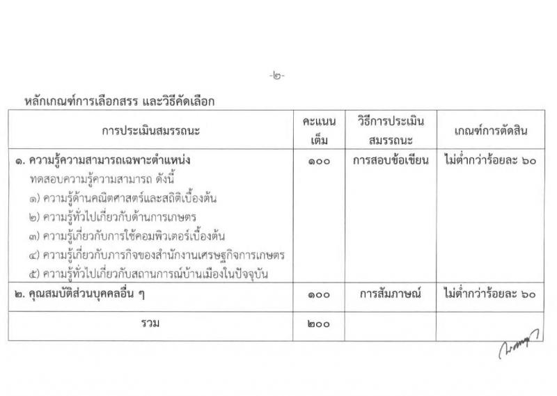 สำนักงานเศรษฐกิจการเกษตร รับสมัครบุคคลเพื่อเลือกสรรเป็นพนักงานราชการทั่วไป ตำแหน่งเจ้าพนักงานสถิติ จำนวนครั้งแรก 2 อัตรา (วุฒิ ปวส.) รับสมัครสอบตั้งแต่วันที่ 30 ส.ค. – 19 ก.ย. 2564