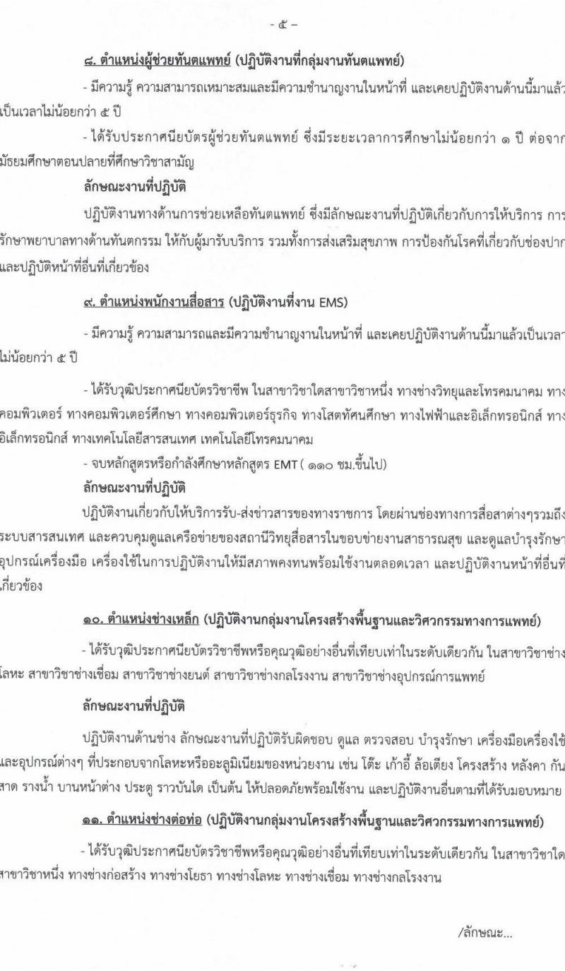 โรงพยาบาลนครพนม รับสมัครบุคคลเข้ารับการคัดเลือกเป็นลูกจ้างชั่วคราว จำนวน 16 ตำแหน่ง 35 อัตรา (วุฒิ ประถม ม.ต้น ม.ปลาย ปวช. ปวส. ป.ตรี) รับสมัครตั้งแต่วันที่ 13-21 ก.ย. 2564