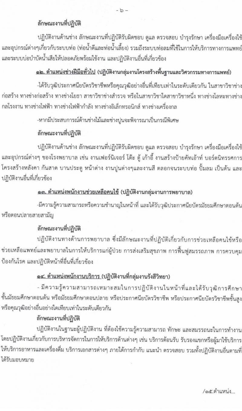 โรงพยาบาลนครพนม รับสมัครบุคคลเข้ารับการคัดเลือกเป็นลูกจ้างชั่วคราว จำนวน 16 ตำแหน่ง 35 อัตรา (วุฒิ ประถม ม.ต้น ม.ปลาย ปวช. ปวส. ป.ตรี) รับสมัครตั้งแต่วันที่ 13-21 ก.ย. 2564