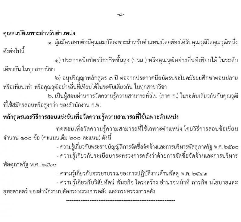 สำนักงานปลัดกระทรวงการคลัง รับสมัครสอบแข่งขันเพื่อบรรจุและแต่งตั้งบุคคลเข้ารับราชการ จำนวน 2 ตำแหน่ง 2 อัตรา (วุฒิ ปวส.) รับสมัครสอบทางอินเทอร์เน็ต ตั้งแต่วันที่ 1-25 ต.ค. 2564
