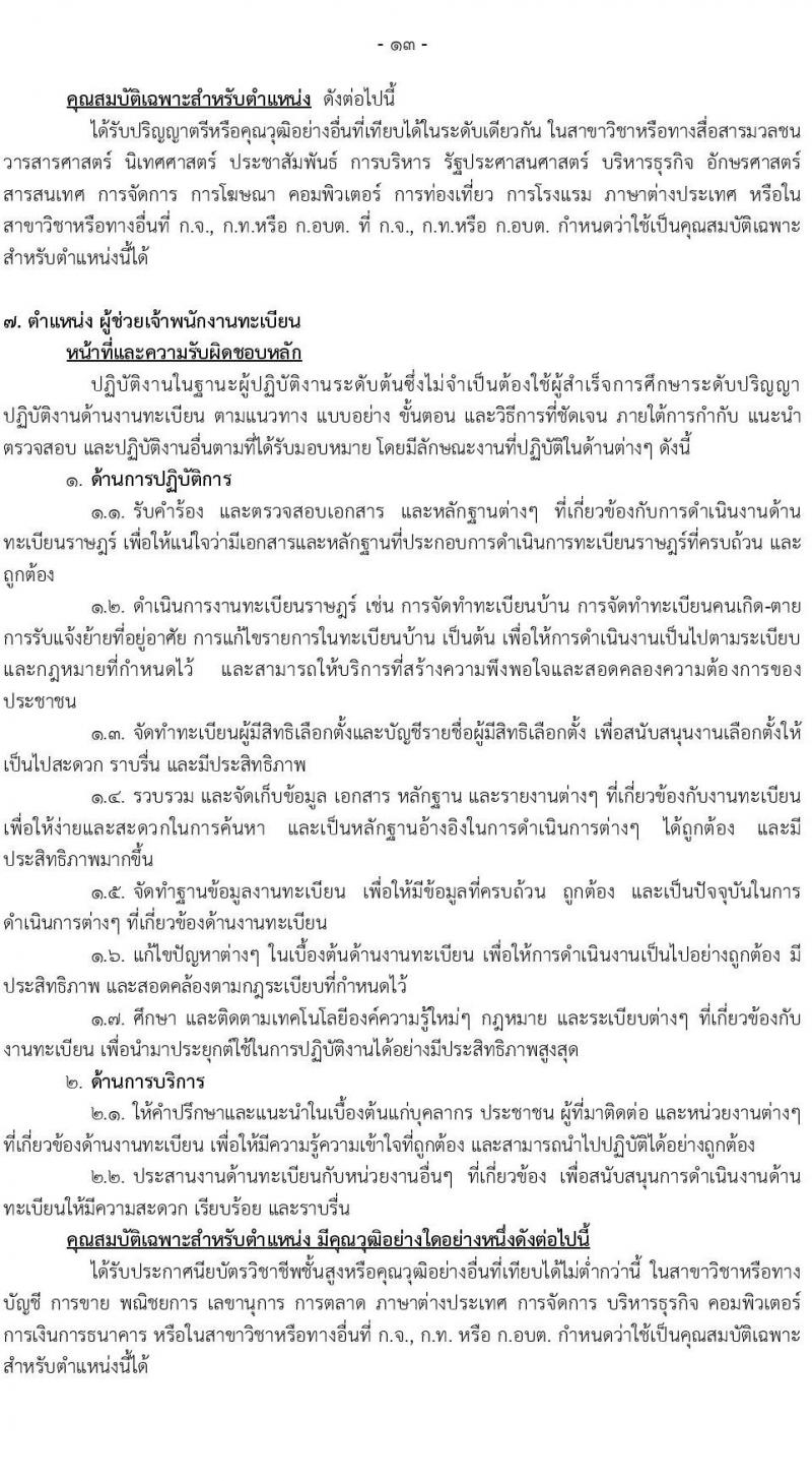 เทศบาลนครเชียงใหม่ รับสมัครสรรหาและเลือกสรรบุคคลเพื่อเป็นพนักงานจ้าง จำนวน 26 ตำแหน่ง 56 อัตรา (วุฒิ ม.ต้น ม.ปลาย ปวช. ปวส. ป.ตรี) รับสมัครสอบทางออนไลน์ ตั้งแต่วันที่ 29 ก.ย. – 7 ต.ค. 2564