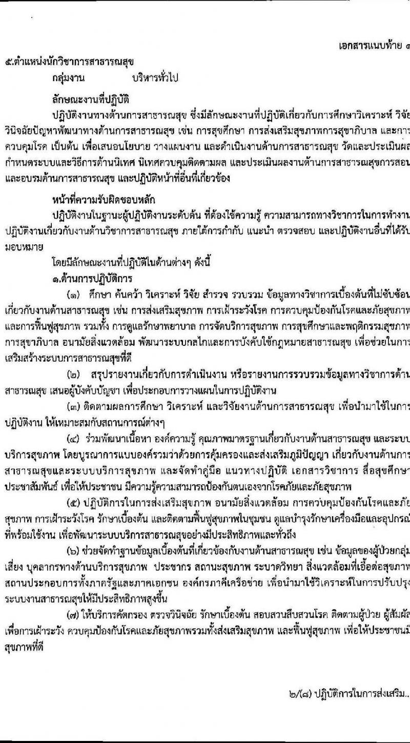 สาธารณสุขจังหวัดอุบลราชธานี รับสมัครบุคคลเพื่อเลือกสรรเป็นพนักงานราชการทั่วไป จำนวน 14 ตำแหน่ง 16 อัตรา (วุฒิ ปวส. ป.ตรี) รับสมัครตั้งแต่วันที่ 4-8 ต.ค. 2564