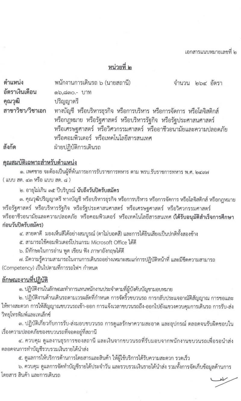 การรถไฟแห่งประเทศไทย รับสมัครสอบคัดเลือกบุคคล เพื่อเข้าทำงานในการรถไฟแห่งประเทศไทย รับสมัครสอบคัดเลือกบุคคลเข้าทำงาน จำนวน 480 อัตรา (วุฒิ ม.ต้น ปวช. ปวส. ป.ตรี) รับสมัครสอบทางอินเทอร์เน็ต ตั้งแต่วันที่ 15-28 ต.ค. 2564