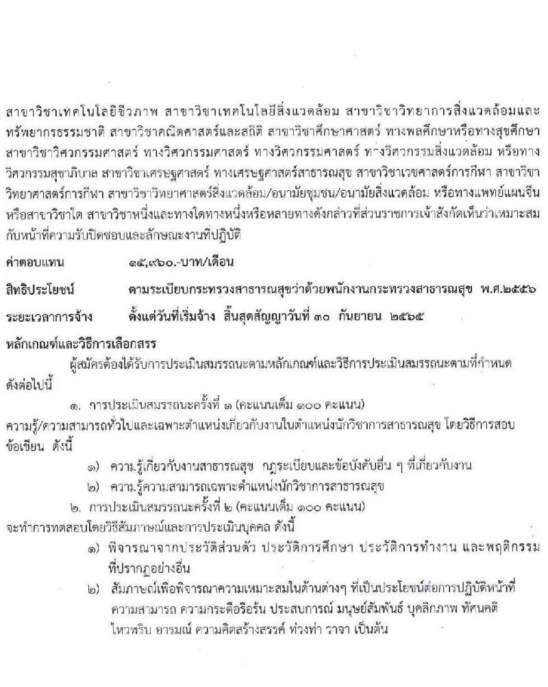 โรงพยาบาลศรีธัญญา รับสมัครบุคคลเพื่อเลือกสรรเป็นพนักงานกระทรวงสาธารณสุขทั่วไป จำนวน 6 ตำแหน่ง 9 อัตรา (วุฒิ ม.ต้น ม.ปลาย ปวช. ปวส. ป.ตรี) รับสมัครสอบตั้งแต่วันที่ 20 ต.ค. – 12 พ.ย. 2564
