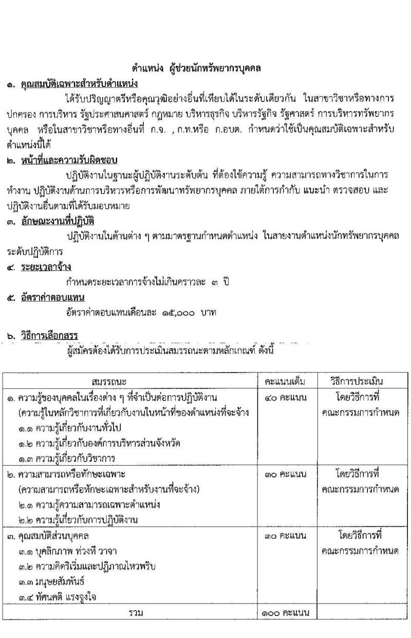 องค์การบริหารส่วนจังหวัดสระบุรี รับสมัครบุคคลเพื่อเลือกสรรเป็นพนักงานจ้างตามภารกิจ จำนวน 11 ตำแหน่ง 27 อัตรา (วุฒิ ปวช. ปวท. ปวส. ป.ตรี) รับสมัครตั้งแต่วันที่ 14-26 ต.ค. 2564