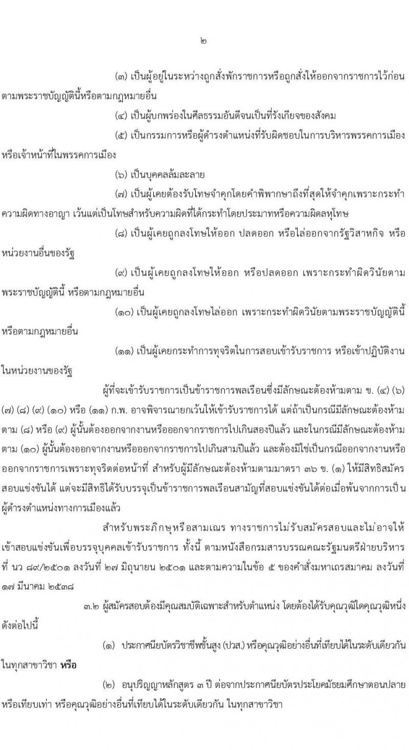 สำนักงาน ก.พ. รับสมัครสอบแข่งขันเพื่อบรรจุและแต่งตั้งบุคคลเข้ารับราชการ ตำแหน่ง เจ้าพนักงานธุรการปฏิบัติงาน ครั้งแรก 23 อัตรา (วุฒิ ปวส. หรือเทียบเท่า) รับสมัครสอบทางอินเทอร์เน็ต ตั้งแต่วันที่ 1-19 พ.ย. 2564