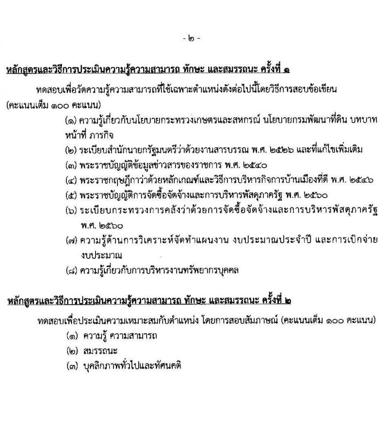 สำนักงานงานพัฒนาที่ดินเขต 1 รับสมัครบุคคลเพื่อเลือกสรรเป็นพนักงานราชการทั่วไป จำนวน 2 อัตรา (วุฒิ ป.ตรี) รับสมัครสอบตั้งแต่วันที่ 8-12 พ.ย. 2564