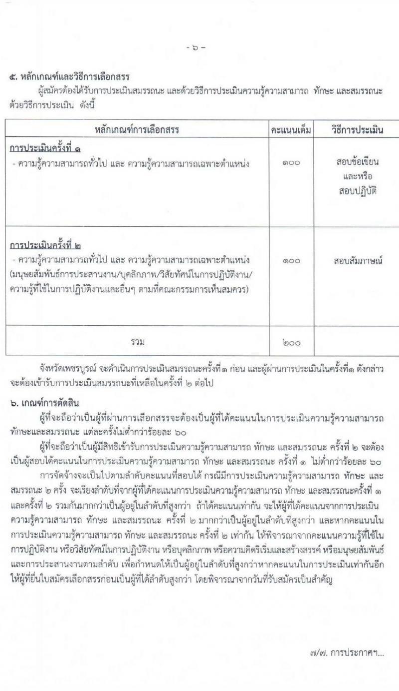 สาธารณสุขจังหวัดเพชรบูรณ์ รับสมัครบุคคลเพื่อเลือกสรรเป็นพนักงานราชการทั่วไป จำนวน 4 ตำแหน่ง 10 อัตรา (วุฒิ ปวส. ป.ตรี) รับสมัครสอบตั้งแต่วันที่ 22-26 พ.ย. 2564