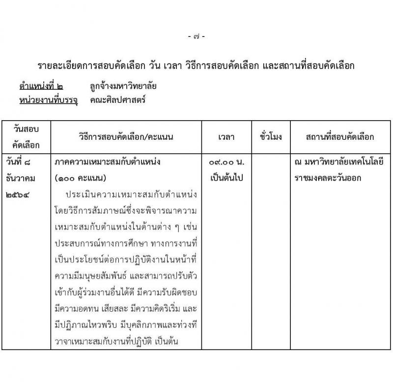 มหาวิทยาลัยเทคโนโลยีราชมงคลตะวันออก รับสมัครพนักงานตามภารกิจ จำนวน 6 ตำแหน่ง 31 อัตรา (วุฒิ ไม่ต่ำกว่า ป.4 ปวส. ป.ตรี ทุกสาขา) รับสมัครสอบตั้งแต่วันที่ 19-29 พ.ย. 2564