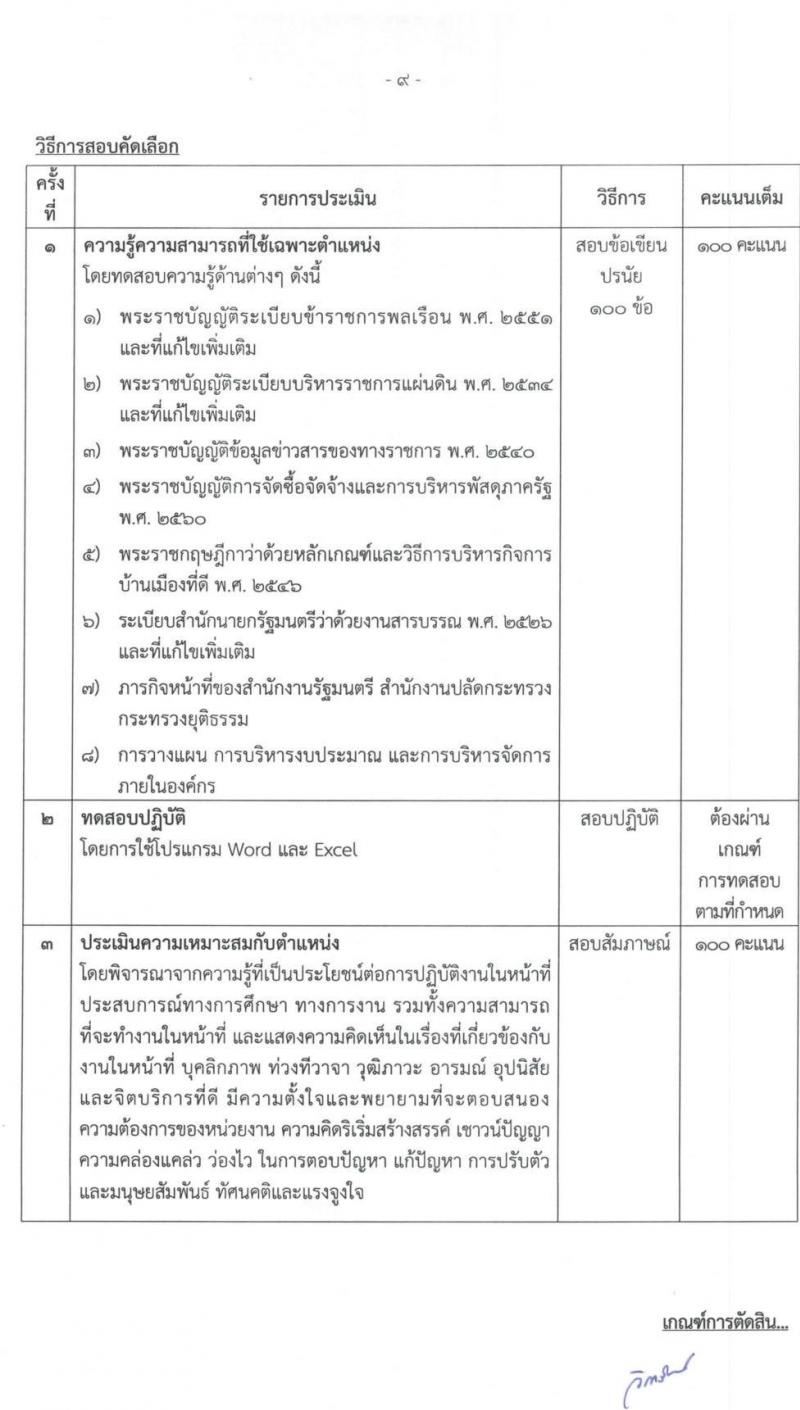 สำนักปลัดกระทรวงยุติธรรม รับสมัครบุคคลเพื่อจ้างเป็นลูกจ้างชั่วคราว จำนวน 7 ตำแหน่ง ครั้งแรก 14 อัตรา (วุฒิ ปวช. ป.ตรี) รับสมัครสอบทางไปรษณีย์ ตั้งแต่วันที่ 7-14 ธ.ค. 2564
