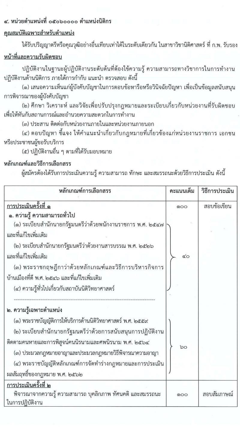 สถาบันนิติวิทยาศาสตร์ รับสมัครบุคคลเพื่อเลือกสรรเป็นพนักงานราชการทั่วไป จำนวน 4 ตำแหน่ง 11 อัตรา (วุฒิ ป.ตรี) รับสมัครสอบทางอินเทอร์เน็ต ตั้งแต่วันที่ 20-27 ธ.ค. 2564
