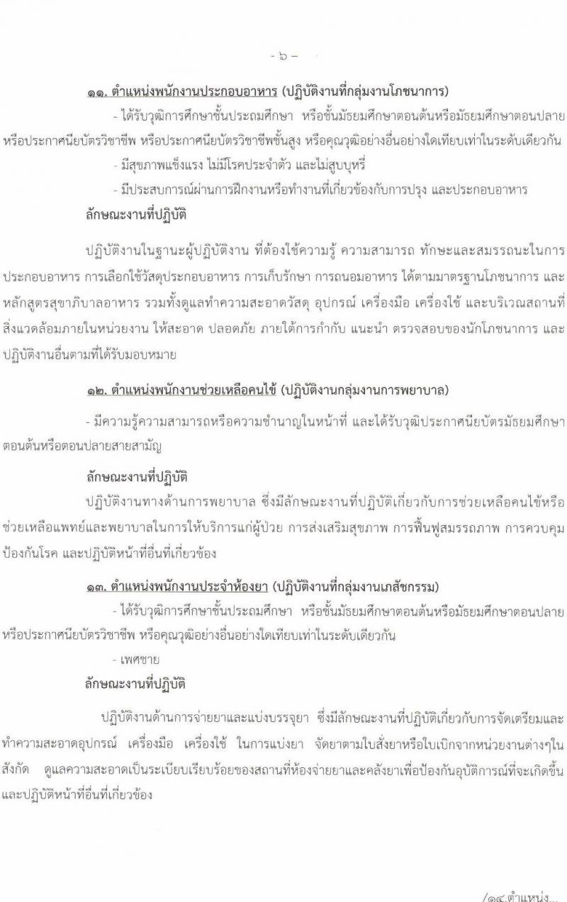 โรงพยาบาลนครพนม รับสมัครบุคคลเข้ารับการคัดเลือกเป็นลูกจ้างชั่วคราว จำนวน 14 ตำแหน่ง 29 อัตรา (วุฒิ ม.ต้น ม.ปลาย ปวช. ปวส. ป.ตรี) รับสมัครสอบตั้งแต่วันที่ 13-17 ธ.ค. 2564