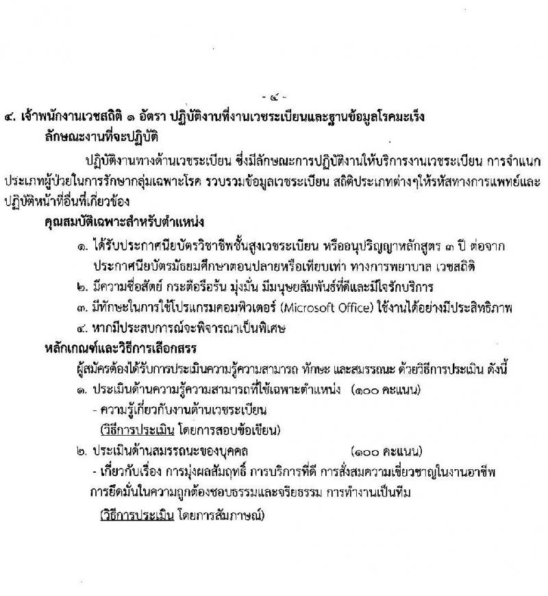 สถาบันมะเร็งแห่งชาติ กรมการแพทย์ รับสมัครบุคคลเพื่อเลือกสรรเป็นพนักงานกระทรวงสาธารณสุขทั่วไป จำนวน 8 ตำแหน่ง 9 อัตรา (วุฒิ ม.3 ม.6 ปวช.) รับสมัครสอบตั้งแต่วันที่ 23 ธ.ค. 64 – 7 ม.ค. 65