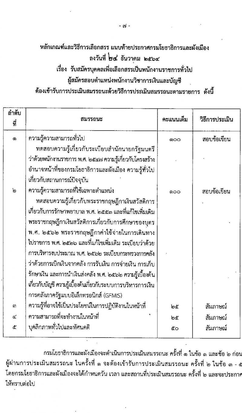 กรมโยธาธิการและผังเมือง รับสมัครบุคคลเพื่อเลือกสรรเป็นเป็นพนักงานราชการทั่วไป จำนวน 11 ตำแหน่ง ครั้งแรก 27 อัตรา (วุฒิ ปวช. ปวส. ป.ตรี) รับสมัครสอบทางอินเทอร์เน็ต ตั้งแต่วันที่ 10-19 ม.ค. 2565