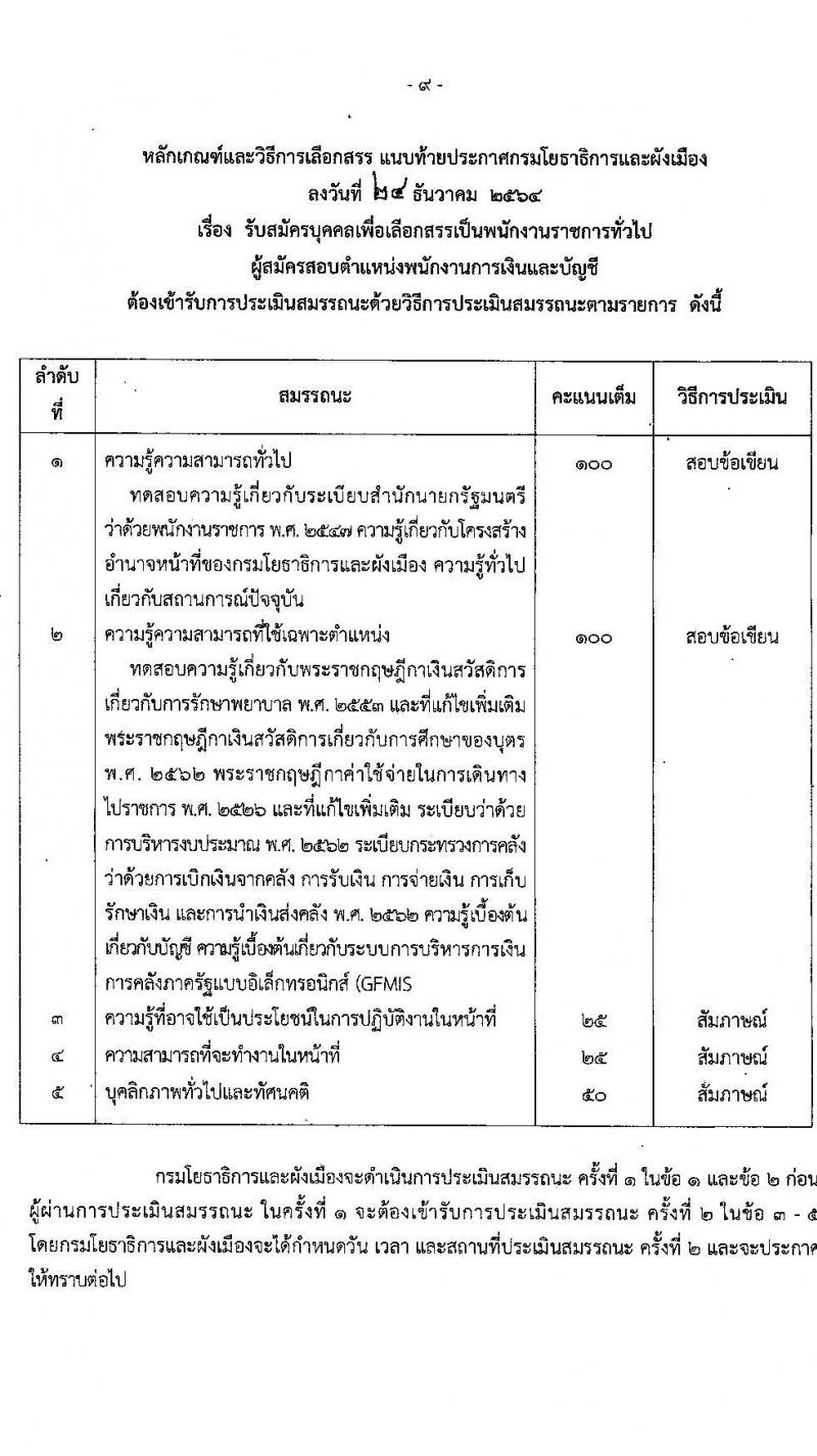 กรมโยธาธิการและผังเมือง รับสมัครบุคคลเพื่อเลือกสรรเป็นเป็นพนักงานราชการทั่วไป จำนวน 11 ตำแหน่ง ครั้งแรก 27 อัตรา (วุฒิ ปวช. ปวส. ป.ตรี) รับสมัครสอบทางอินเทอร์เน็ต ตั้งแต่วันที่ 10-19 ม.ค. 2565