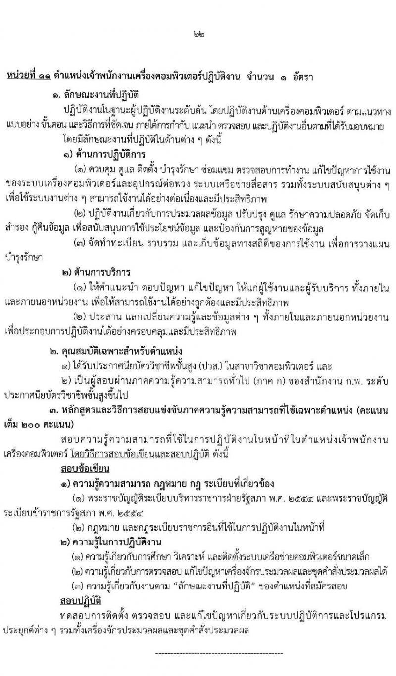 สำนักงานเลขาธิการวุฒิสภา รับสมัครสอบแข่งขันเพื่อบรรจุและแต่งตั้งบุคคลเข้ารับราชการ จำนวน  12 ตำแหน่ง ครั้งแรก 61 อัตรา (วุฒิ ปวช. ปวส. ป.ตรี) รับสมัครสอบทางอินเทอร์เน็ต ตั้งแต่วันที่ 10-31 ม.ค. 2565
