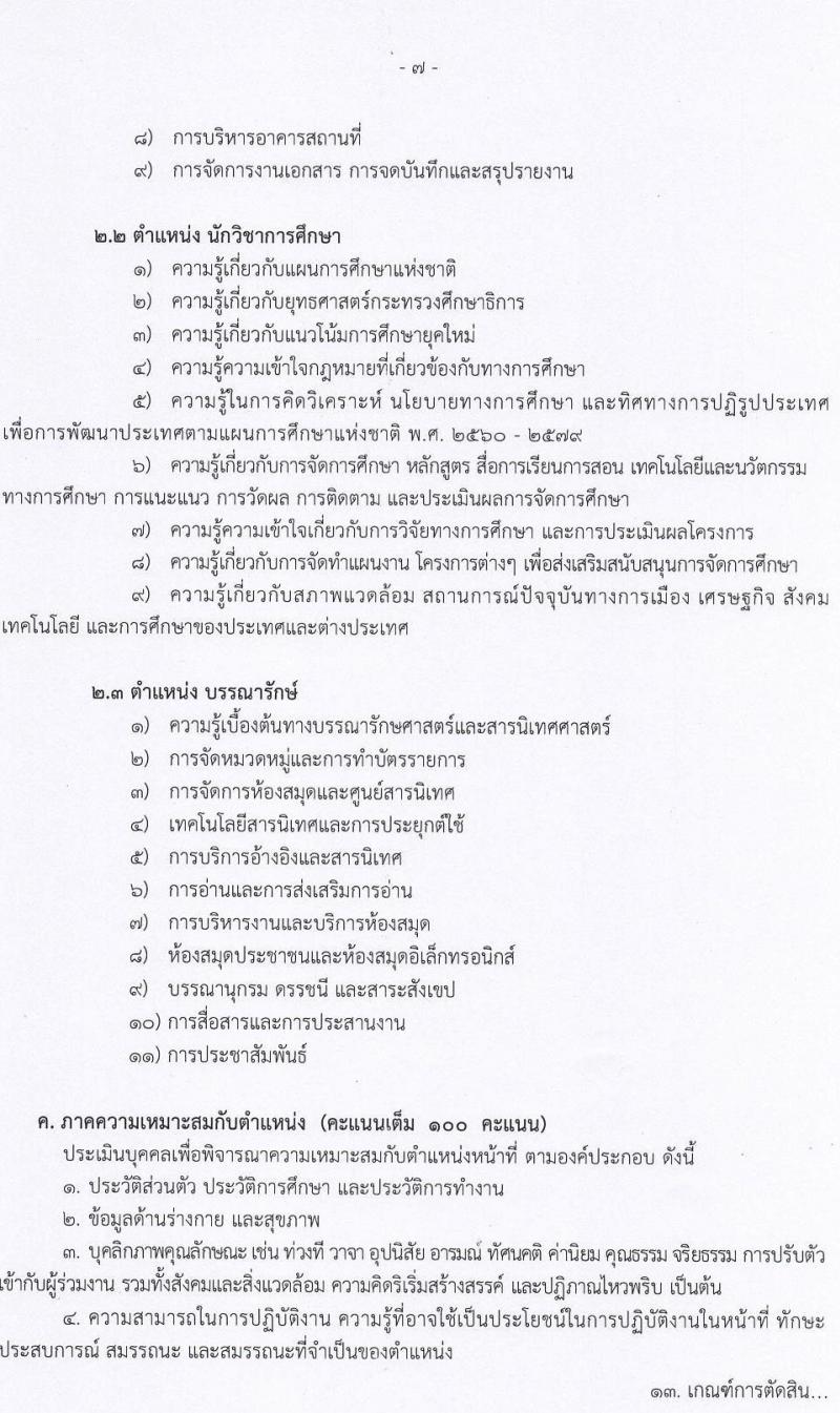 อ.ก.ค.ศ. สำนักงานปลัดกระทรวงศึกษาธิการ สังกัด กศน. รับสมัครสอบแข่งขันเพื่อบรรจุและแต่งตั้งบุคคลเข้ารับราชการ จำนวน 23 อัตรา (วุฒิ ป.ตรี ทุกสาขา) รับสมัครสอบทางอินเทอร์เน็ต ตั้งแต่วันที่ 17-31 ม.ค. 2565
